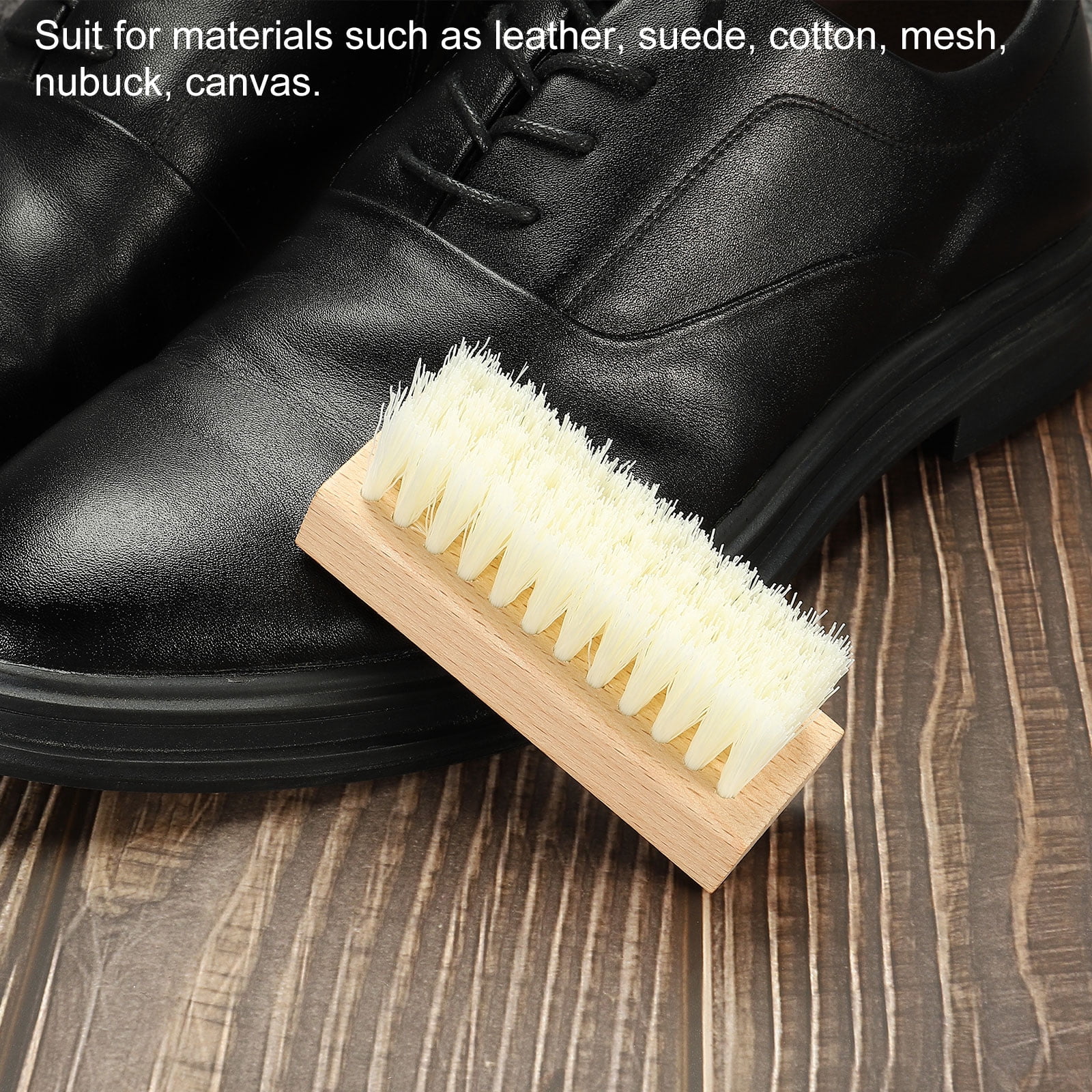 Unique Bargains Shoe Cleaner Brush, Square Handheld Polish Daubers for Leather Boots Cloth
