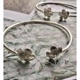 thumbnail image 5 of Better Jewelry Flower .925 Sterling Silver West Indian Bangles (Pair) (Made in USA), 5 of 7