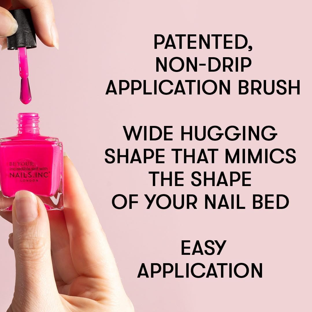 Nails.INC 45 Second Speedy Gloss, Ready To Jelly, Isabella, Sheer Candy Pink, Jelly Nail Polish, 0.47 fl. oz.
