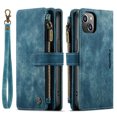 thumbnail image 2 of ELEHOLD Zipper Wallet Case Compatible with iPhone 14 Pro,PU Leather Soft TPU with Kickstand Shockproof Cash&Card Slot Full Len Protection Shock-Resistant Case Cover for iPhone14 Pro 6.1 inch,Blue, 2 of 13