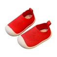 thumbnail image 2 of Zwiiyzr Unisex Baby First Walking Shoes 6-24 Months Infant Toddler Sneakers Boys Girls Walking Shoes Breathable Mesh Shoes Activewear Red, 2 of 4