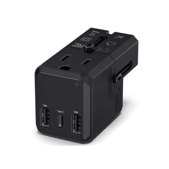Adaptador De Viaje Enchufe Universal Clavija Usb Cargador