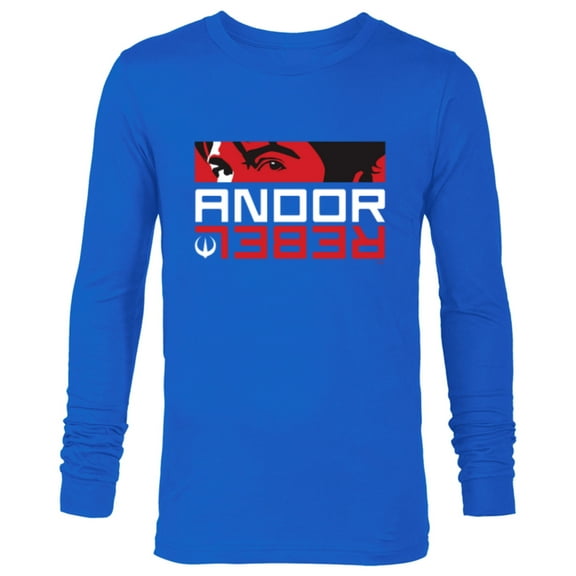 Star Wars Andor Cassian Andor Rebel - Long Sleeve T-Shirt for Men - Customized-Navy