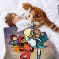 thumbnail image 2 of WordGirl anti-pilling, suave, ligera, esponjosa y acogedora de lujo para hogar y cocina – Perfecta para niños y adultos,100x130cm, 2 of 6