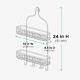 thumbnail image 2 of Zenna Home Panier de Douche Extra Grand, Nickel Satiné, 2 of 6