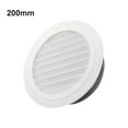 thumbnail image 1 of Évents de Conduit Ronds Ventilés Intérieurs Grille Abs Ventilation Murale Couvre-Évents 200Mm, 1 of 10