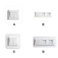 thumbnail image 2 of Switch Sticker Transparent White Creativity Protective Case Three-dimensional Simple Socket Decoration Wall Frame Transparent 8.6cm*8.6cm Single Opening, 2 of 8
