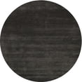 thumbnail image 1 of Ahgly Company Indoor Round Contemporary Charcoal Black Abstract Area Rugs, 6' Round, 1 of 6
