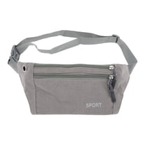 Unique Bargains 1 Pc Breathable Running Belt Solid Fanny Pack for Sports to Carry Phone Keys Silver Brown