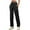 Black, variant on OSOLU Solid Color 2025 Sweatpants Women Autumn High Waist Draped Loose Straight Casual Sweatpants Banana Pants Wide Leg Pants Trousers Everyday Comfort Versatile Bottoms
