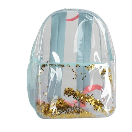 Wonder Nation Clear Backpack with Glitter