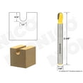 thumbnail image 2 of Yonico Core Box Router Bit - Long Reach - 1/4"W X 5/16"H - 1/4" Shank 14161q, 2 of 2