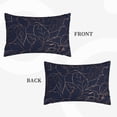 thumbnail image 2 of Pofeuu Navy Dark Blue Print Polyester Microfiber Plush Pillowcases, Super Soft and Cozy Pillow Case Covers with Envelop Closure（Pillow core not included）-20"x30", 2 of 6
