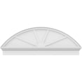 thumbnail image 3 of Ekena Millwork 56"W x 20-7/8"H x 2-3/4"P Segment Arch 4 Spoke Architectural Grade PVC Combination Pediment, 3 of 7