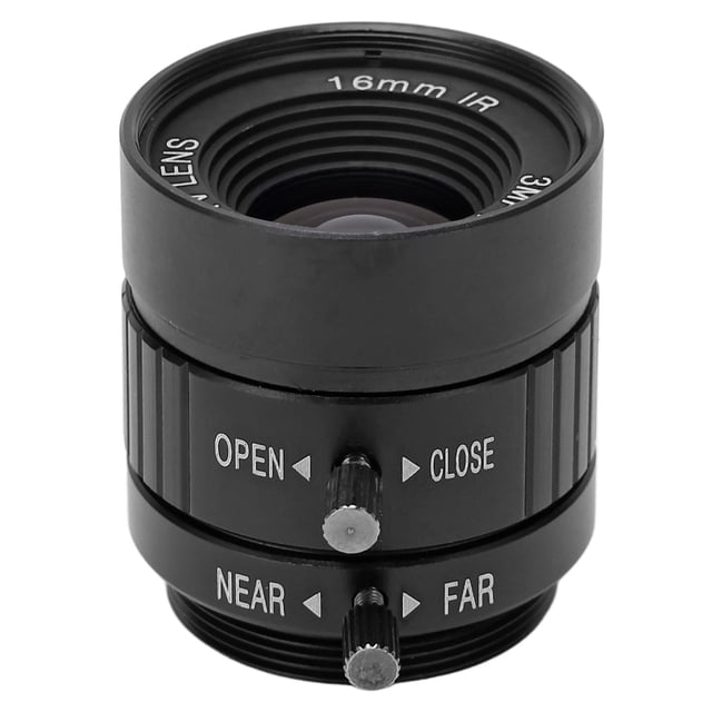 Lente de enfoque manual, lente de montura CS, lente de montura CS de 16 mm, lente de apertura, confiabilidad excepcional