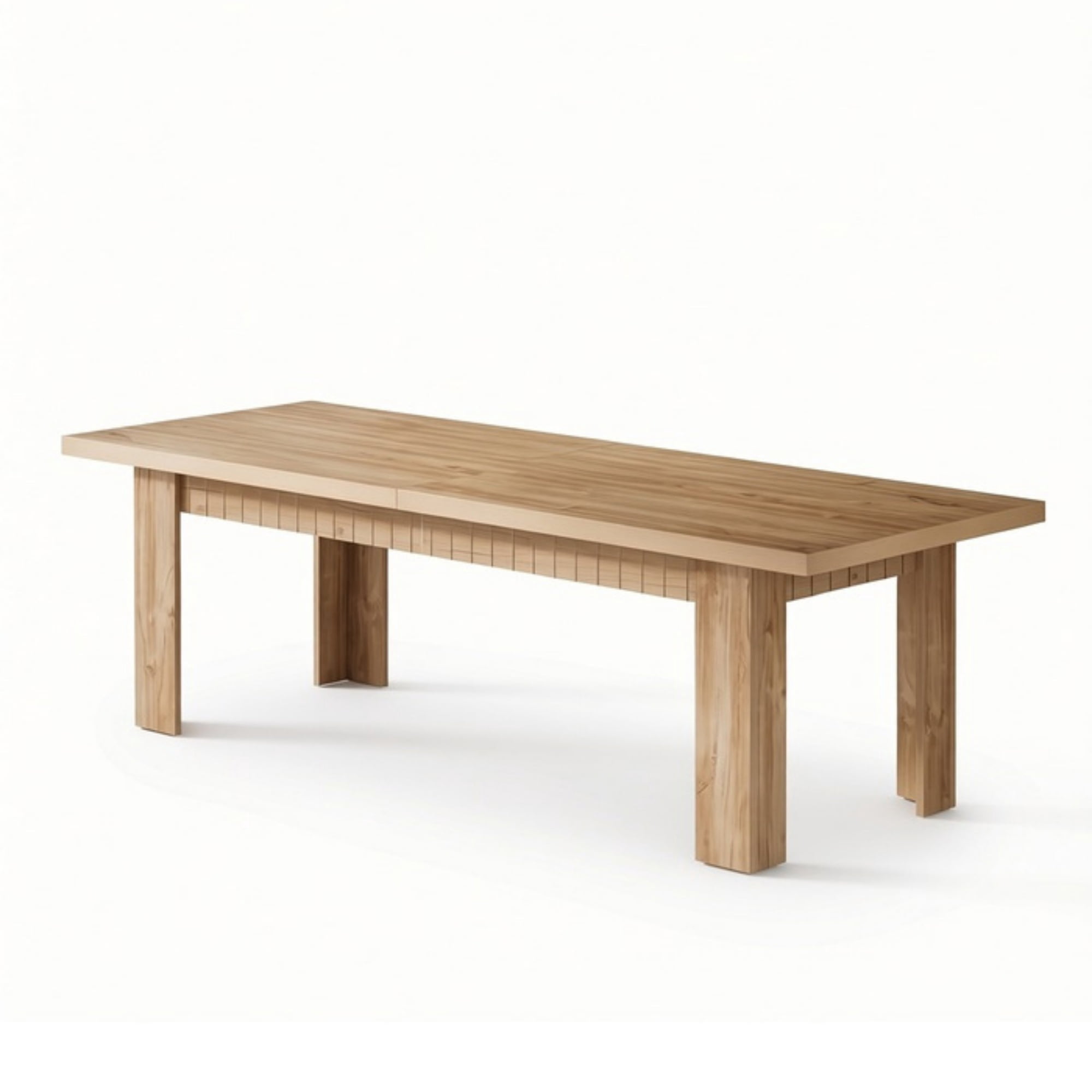 79 Inch Rectangular Dining Table for 6 to 8 People, MDF Kitchen Table