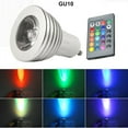thumbnail image 1 of GU10 3W 16 Color LED RGB Light Bulb Lamp Wireless Remote Christmas Lights Plug Christmas Lights Outdoor 50 Battery Lights Christmas Small Christmas Lights Outdoor Star 100 Mini Lights, 1 of 4