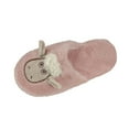 thumbnail image 2 of Zunfee Women's Sheep Themed Fuzzy Slippers - Pink, US Size 6 (Fits EU 36), 100% Polyester Warm Indoor Lounge Slippers for Winter & Gifting, 2 of 8