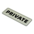 thumbnail image 3 of Uxcell 9"x3" Private Sign Acrylic Self Adhesive Door Sticker Wall Mounting Sign Silver, 3 of 5