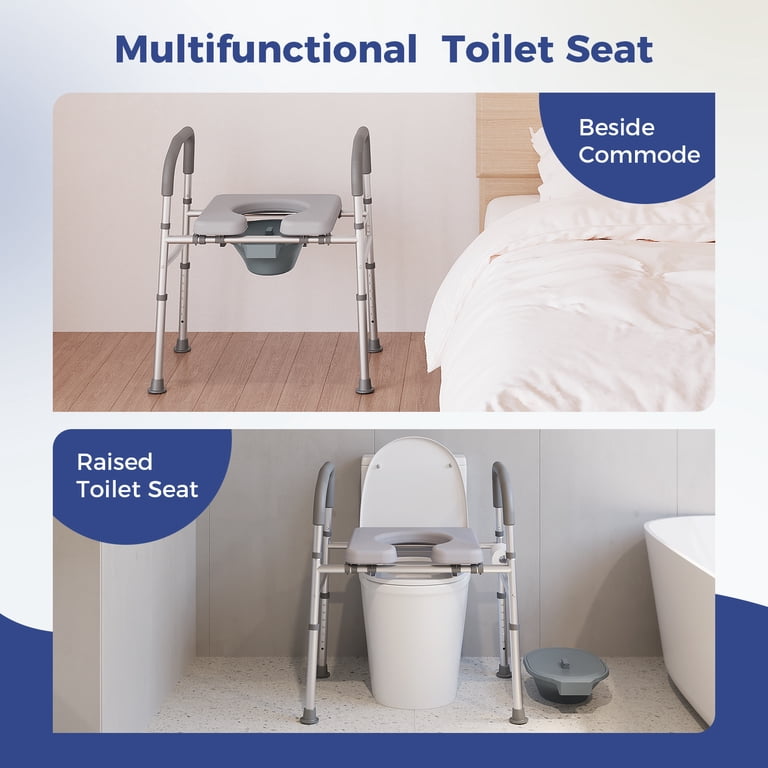 Hsa Eligible Only Products Adjustable Raised Toilet Seat With Handles ...