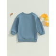 thumbnail image 5 of Toddler Baby Boy Sweatshirt 1Y 2Y 3Y 4Y 5Y 6Y Big Brother Print Long Sleeve Pullover Tops Autumn Clothes Lake Blue 1-2 Years, 5 of 8