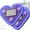 Ice Blue, variant on CLIQKWEN Car Solar Heart LED Light,Valentine's Day Solar Powered Triangle Heart LED Light – Wireless IP65 Waterproof C-Pillar Ambient Neon Light, Romantic Car Interior Decor for Couples