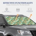 thumbnail image 3 of Kdxio Christmas Donuts Print 2-Piece Sun Shade Front Windshield - Foldable Car Front Window Sunshades For Most Sedans Suv Truck, 3 of 6