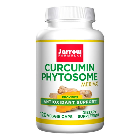 Jarrow Formulas Curcumin Phytosome 500 mg - 120 Veggie Capsules - Formulated with Meriva - Antioxidant Support Supplement - Curcumin Absorb Delivery System - 60 Servings (Packaging May Vary)