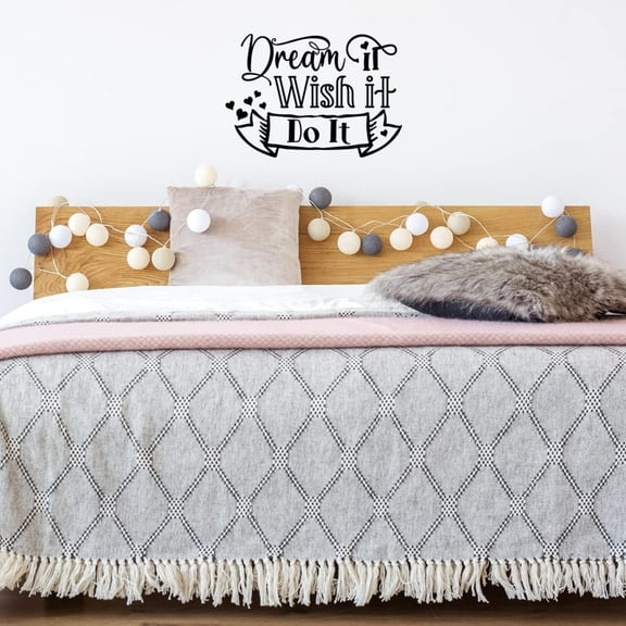 VWAQ Dream It Wish It Do It Motivational Wall Decal Inspirational Home Decor