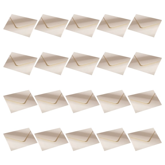 20Pieces Small Envelopes 4x2.76Inch Folding Envelope For Party Invitation Wedding Valentines Christmas Card and Mailing