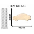thumbnail image 2 of Unfinished Wood Car Shape - Craft - up to 46" DIY 14" / 3/4", 2 of 3