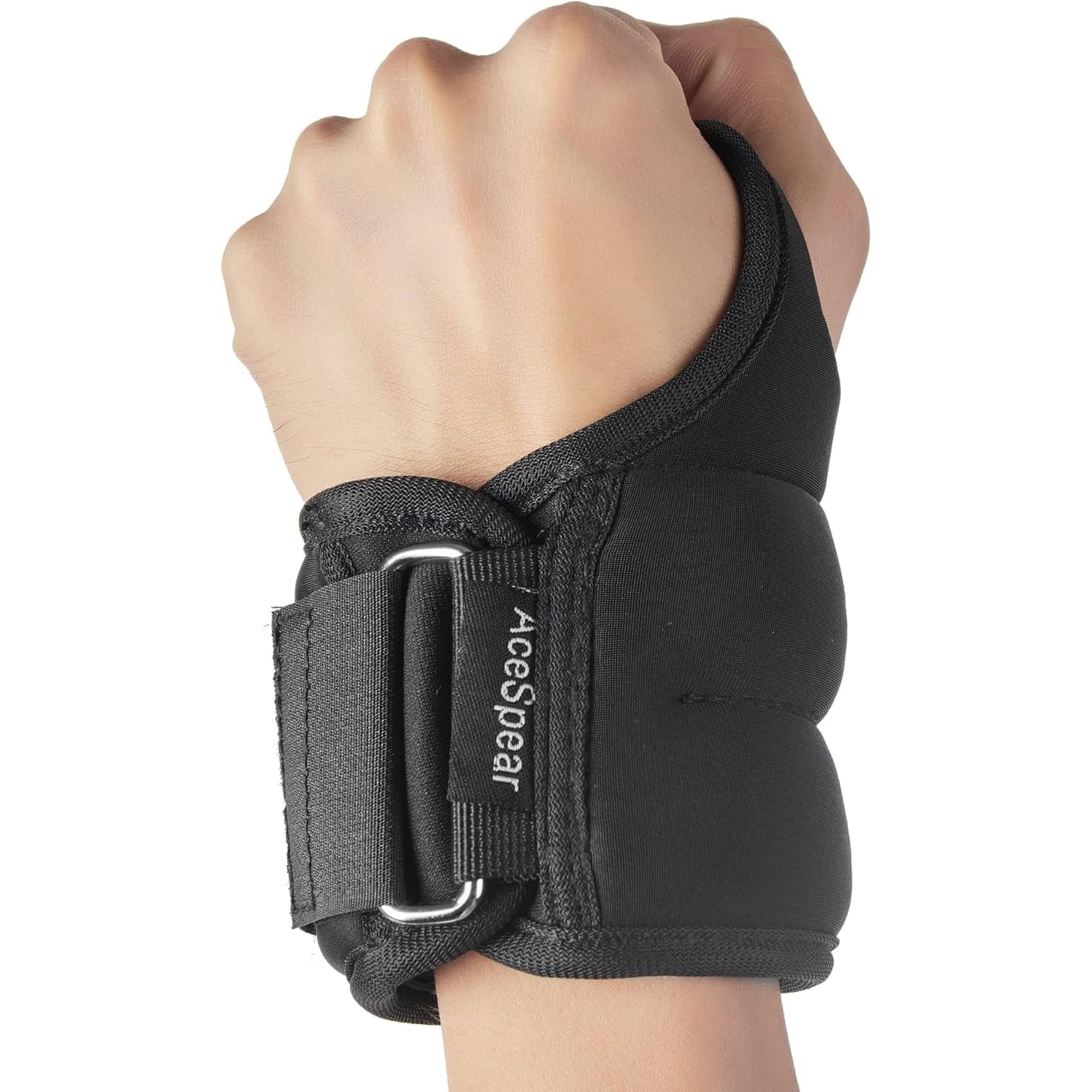 Wrist Weights with Thumb Loops Lock for Men Women 1lb*2 2lbs*2 3lbs*2 Ankle Weights Weighted Gloves for Running Strength Training Walking Exercises