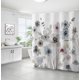 thumbnail image 1 of Cortina de ducha de poliéster con flores y plantas, acuarela, para baño, cuatro piezas, separación seca y húmeda, aislamiento, impermeable, para baño, 1 of 6