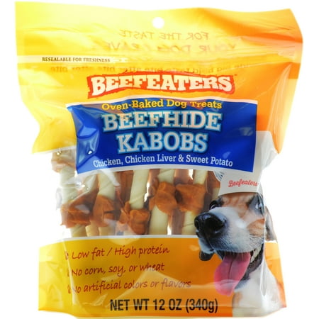 UPC: 0812639023998 | Beefeaters Oven Baked Beefhide Kabobs Dog Treat