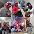 thumbnail image 4 of Máscara de superhéroe Miles Spiderman, Peter Parker, disfraz de Halloween, tela de Spandex, Material para adultos y niños, 4 of 4