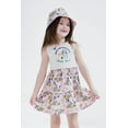 thumbnail image 2 of Bluey Bingo Floral Dress and Bucket Sun Hat Toddler to Big Kid, 2 of 5