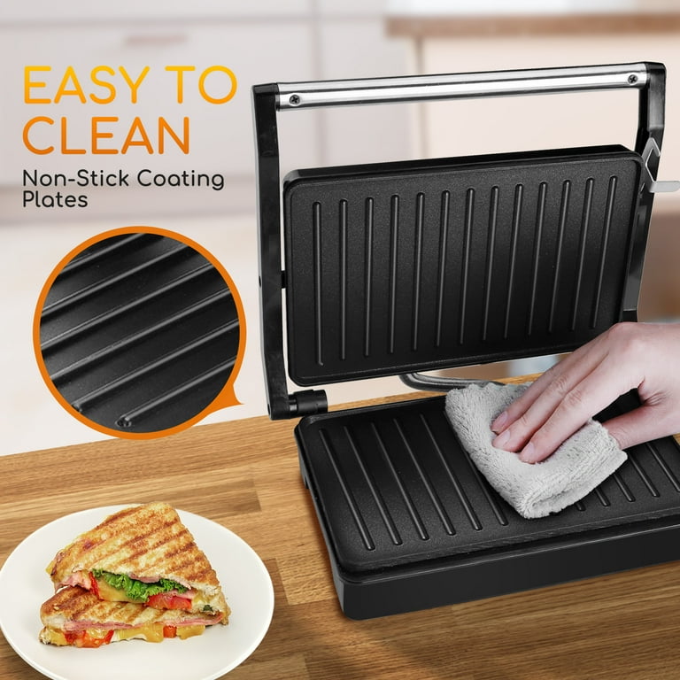 OSTBA Panini Press Grill Indoor Grill Sandwich Maker With, 46 OFF