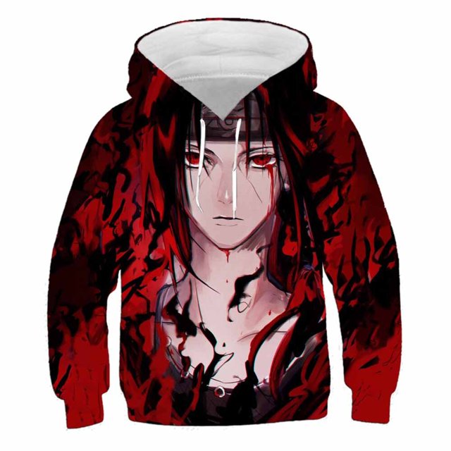 Popular Anime japonés Naruto sudadera para niños 3d Allover estampado niño Sudadera con capucha moda calle Sudadera con capucha camisa de niño Autumn140 Gao Jinjia LED