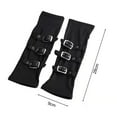 thumbnail image 7 of Pnellth 1 Pair Fingerless Thumbhole Design Adjustable Buckle Wristband Mittens Hip-Hop Party Cosplay Wristband Arm Gloves Streetwear, 7 of 7