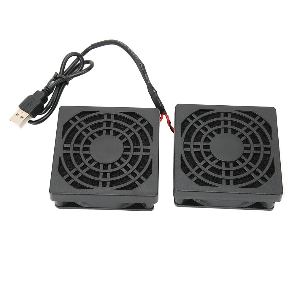 DOACT Computer Router Fan With Dust USB Heat Dissipation Fan 5V 2 In 1 Computer Fan Efficient Heat Dissipation Mobile Power Supply For Laptop PC Fans Cooling - Walmart.com