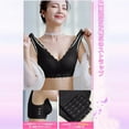 thumbnail image 5 of Bras for Women,Comfort Bra Without Underwire Push Up Seamless Sports Padded Lace Soft Stretch Bustier Medium Support Non Wired Sleep Classic Top For Everyday Yoga,Sports Bras for Women,Black,L, 5 of 8