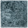 thumbnail image 7 of SAFAVIEH Ocean Trellis Solid Plush Polyester Shag Runner Rug, Slate, 2'6" x 10', 7 of 7