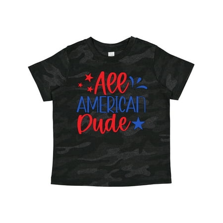 

Inktastic 4th of July All-American Dude with Stars Gift Toddler Boy Girl T-Shirt