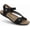 MIDNIGHT, variant on Luna Women's Walking Sandal – Adjustable Dual Straps, Hook n Loop Bands, Premium Leather, Comfortable Memory Foam Footbed, Dual Density EVA Cushioning, Lightweight Rubber Outsole, Navy - 8-8.5