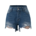 thumbnail image 4 of Women Shorts Summer Casual Shorts Mid Waist Short Fashion Women Streetwear Workwear Denim Short Pants Jean 18 Jean Dress for Women Slim Fit Pants Women Tall Woman Clothes Previously Viewed New, 4 of 7