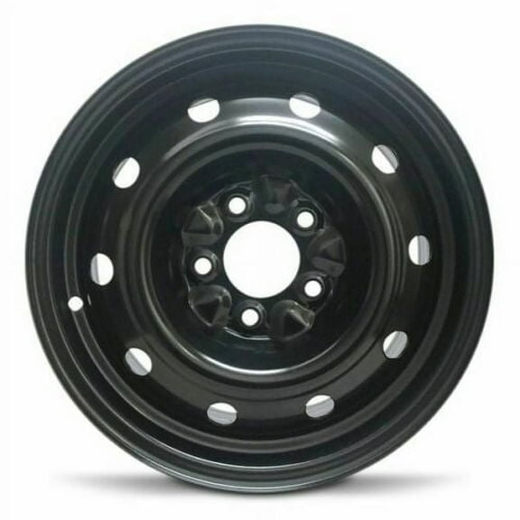 Part Synergy Replacement for 15 Inch Wheel for 2001-2007 Dodge Caravan 5 Lug Black Steel Rim