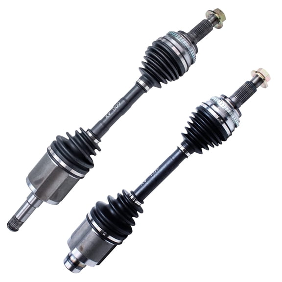 Detroit Axle - 2pc Front CV Axles for 2007-2014 Ford Edge, 2007-2015 Lincoln MKX, 2 Complete CV Axle Shafts Assembly 2008 2009 2010 2011 2012 2013 Replacement