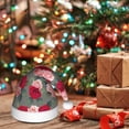 thumbnail image 6 of Salouo Rose Flowers for Adult Christmas Hat Xmas Holiday Hat Santa Hat for Women & Men Festive Headwear Accessories Fit for Christmas/ New Year/Holiday/Party,1PC, 6 of 6