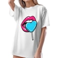 thumbnail image 2 of Valentine’s Day Matching Couple T-Shirts Women and Men's Aesthetic Graphic Tees Cute Retro, Funny & Minimalist Love Prints Romantic Gift for Boyfriend, Girlfriend & Anniversary, 2 of 10