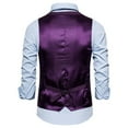 thumbnail image 4 of JLFKNG New Suit Vest Men's Solid Color Casual Business Single Lounge Summer Sets, 4 of 7
